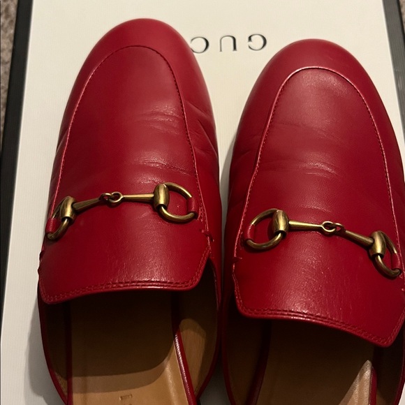 Red Leather Loafers - Picture 3 of 6